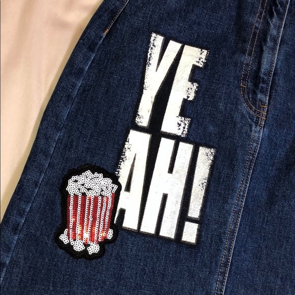 Dark blue Limited addition vintage Zara jean skirt - Picture 2 of 4